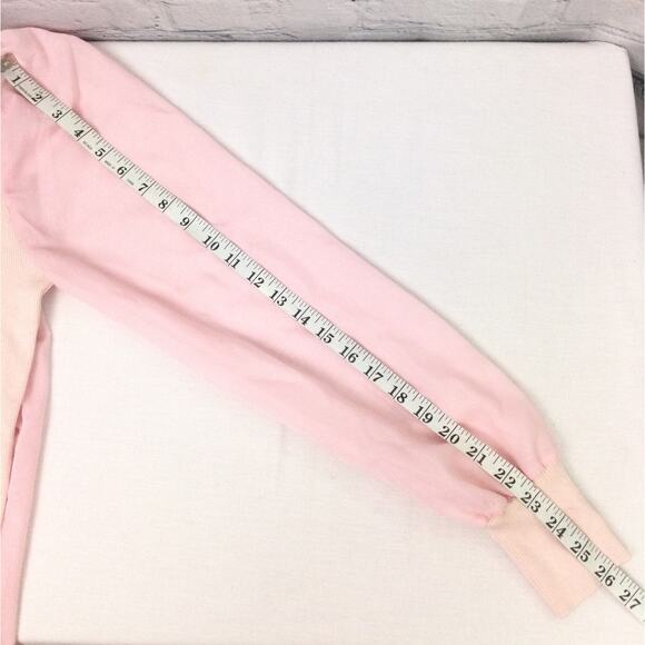 Carmen Marc Valvo Square Neck Sheer Sleeve Lightweight Ribbed Knit Pullover M - Picture 12 of 12